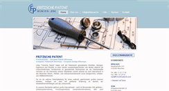 Desktop Screenshot of fritzsche-patent.de