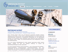 Tablet Screenshot of fritzsche-patent.de